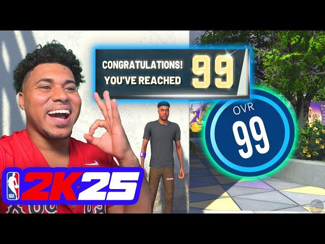 Quickest Method To Reach 99 OVERALL FAST in NBA 2K25 for ANY BUILD!