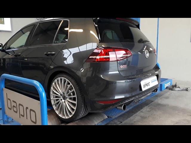 VW Golf 7 GTI Pops & bangs on full stock exhaust