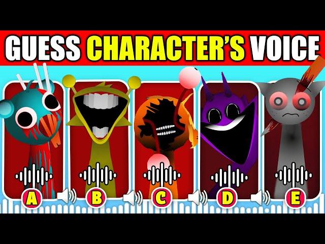  IMPOSSIBLE Guess The Phase 1, 2, 3 & 4 Sprunki Characters By Their VOICES! | Incredibox Sprunki