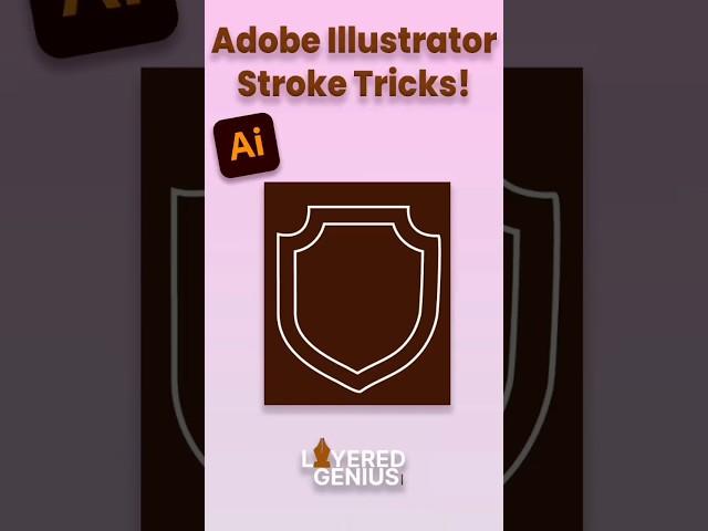 Adobe illustrator stroke Tips& Tricks | Graphic designing for beginners#adobeillustrator#viralshorts