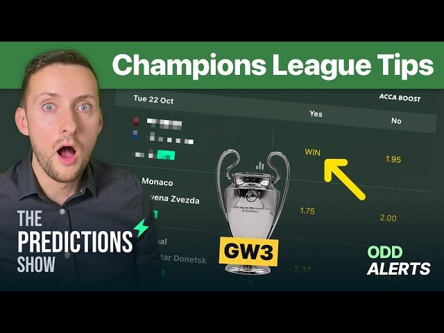 RECAP: Winning Champions League Predictions (Tuesday / GW3)