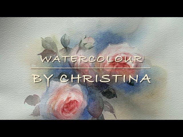 How to paint Roses in watercolour-By Christina