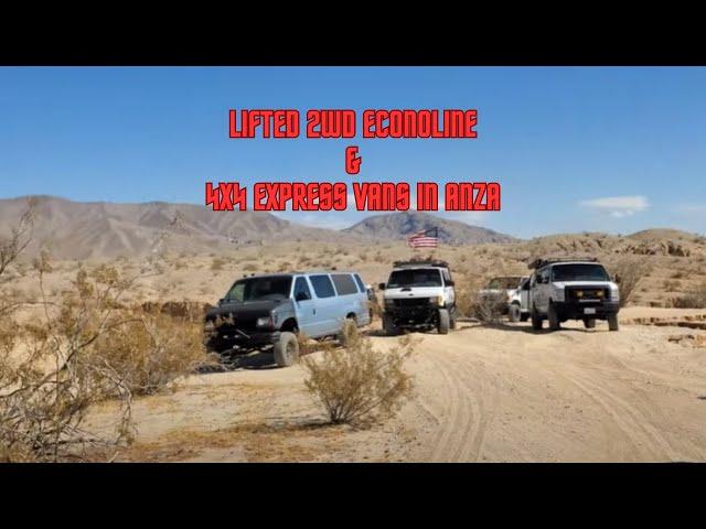 Lifted Van meet November 2024 2wd Lifted Econolines & 4x4 Chevrolet Express Vans