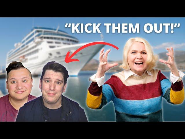 WOMAN DEMANDS WE BE REMOVED FROM CRUISE SHIP RESTAURANT!?