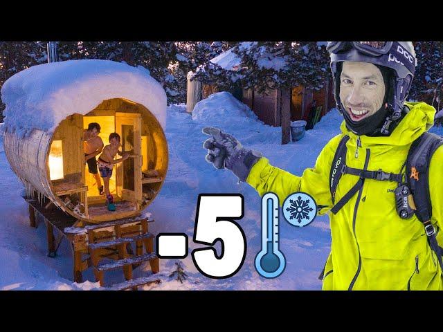 Winter Camping in Backcountry Yurt