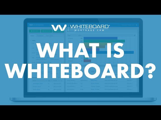 What is Whiteboard Mortgage CRM?