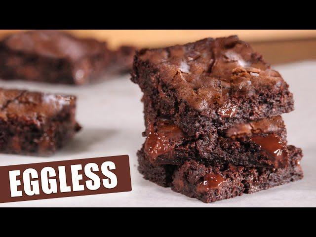 My Best Eggless Fudgy Brownies | How Tasty Channel