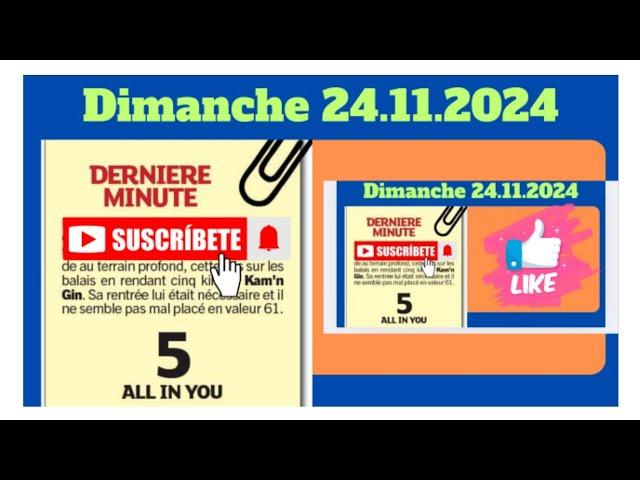 PRONOSTIC PMU DERNIÈRE MINUTE LA PYRAMIDE DES CHANCES QUINTE DU DIMANCHE 24.11.24#france #