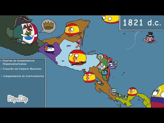 Historia Centroamerica Countryballs 