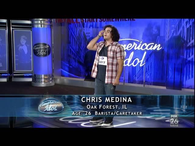 American Idol 2011 Chris Medina Fiance Has Brain Damage and Sings His Heart Break Even For her [HD]