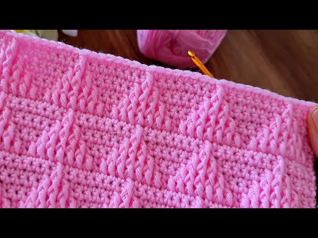 Wow, super easy eye-catching crochet sewing baby blanket bag knitting pattern