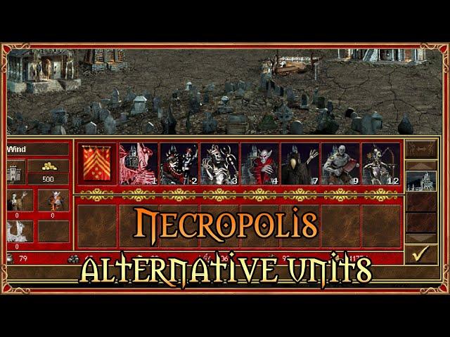 Necropolis Alternative units with shooting Skeleton archer - Heroes 3 Alternative units mod (ERA 3)