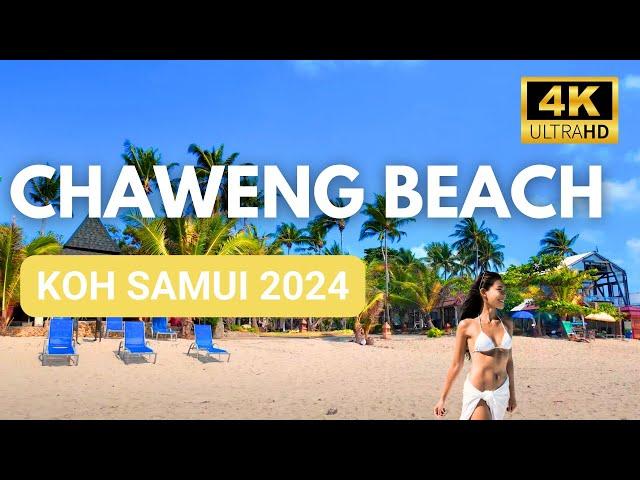 How is Chaweng Beach on Koh Samui in 2024? Beach Walk Thailand! 