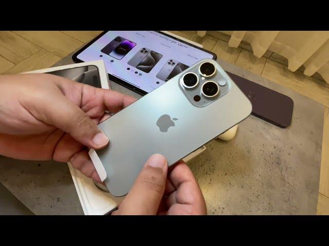 فتح صندوق ومراجعة أولية للآيفون ١٦ برو | unboxing iPhone 16 Pro