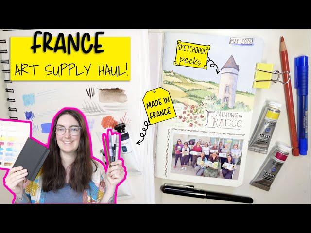 All the art supplies I bought in France!