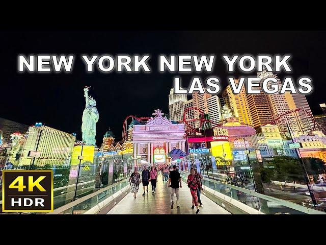 [4K HDR] New York New York Las Vegas Walking Tour | May 2025 | Las Vegas Strip