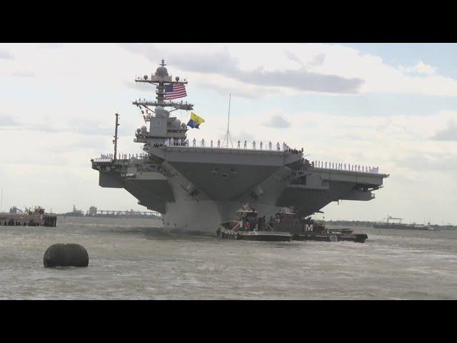 USS Gerald R. Ford Strike Group set to deploy amid Iran-Israel conflict
