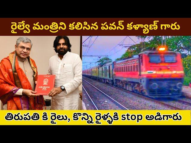 Pawan Kalyan Garu meets Railway Minister || రైల్వే మంత్రితో పవన్ కళ్యాణ్ భేటీ