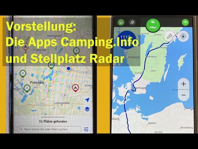 Die Apps Camping.Info und Stellplatzradar von Promobil