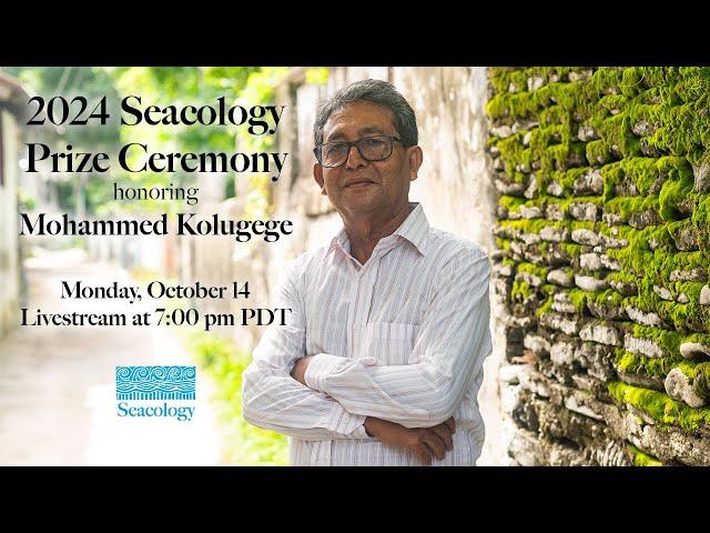 2024 Seacology Prize Ceremony