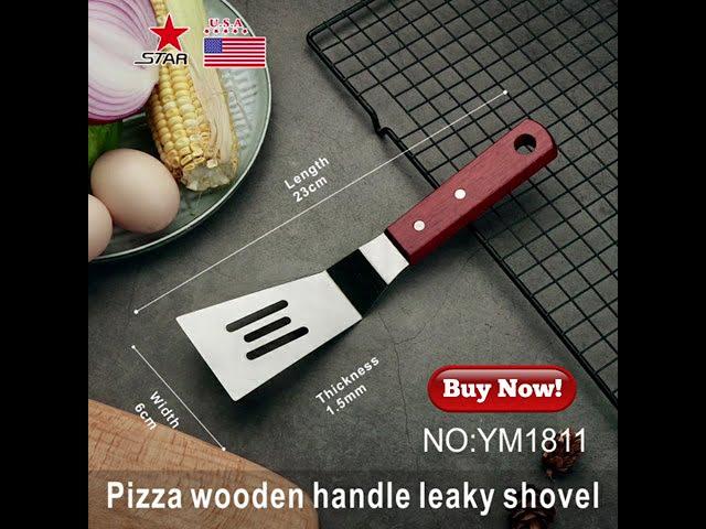 Pizza Shovel Stainless Steel Wooden Handle Spatula YM1811