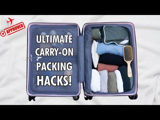 20 Minimalist Packing Hacks for Carry On Only | How to Pack Less and Better for Travel