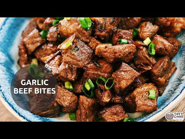 If you love garlic and you love steak, these Garlic Steak Bites will blow your mind!