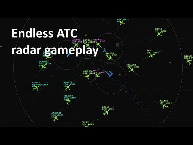 Approach/Departure radar at 9 big airports [Endless ATC]