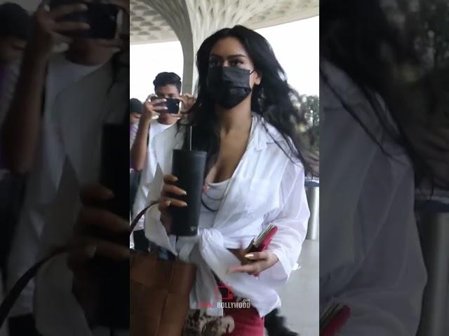 Nysa Devgan spotted at airport