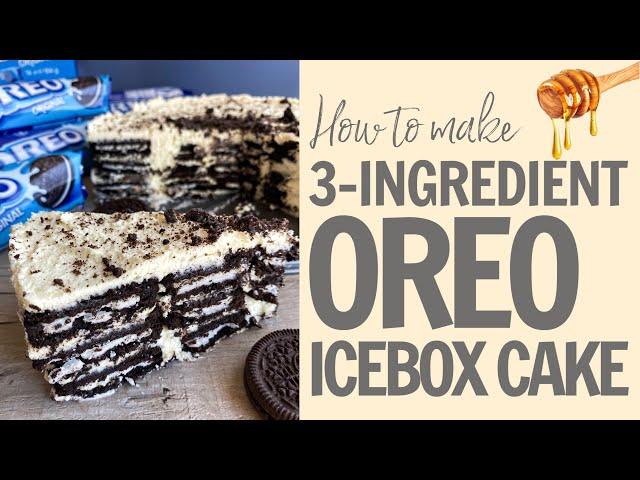 How to make a 3-Ingredient Oreo box Cake! Recipe #Shorts