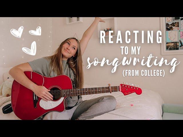 reacting to songs i wrote in college (part 4) my journey with songwriting // Nena Shelby