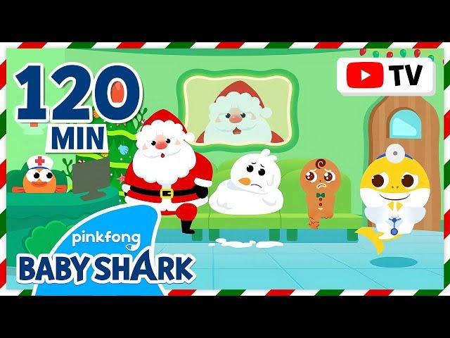 Santa and Christmas Friends Visit Baby Shark Doctor! | +Compilation