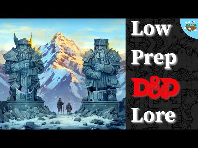 Low Prep DnD Lore: Adding History to your Game without Writing a Novel