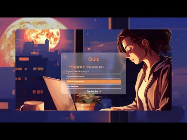 How To Make Quiz App Using JavaScript | Build Quiz App With HTML CSS & JavaScript