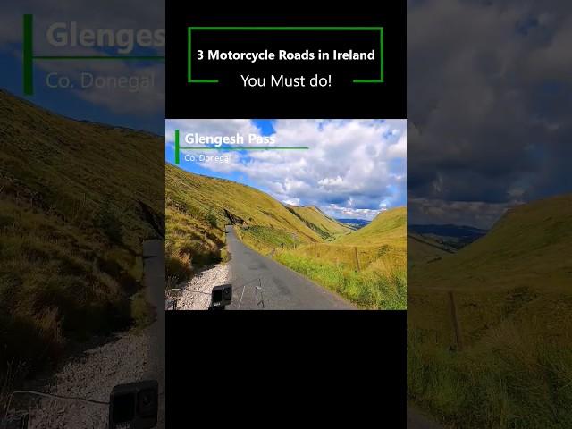 3 Motorcycle Roads in Ireland you have to do! #irelandtravel #motorcycletravel #shorts