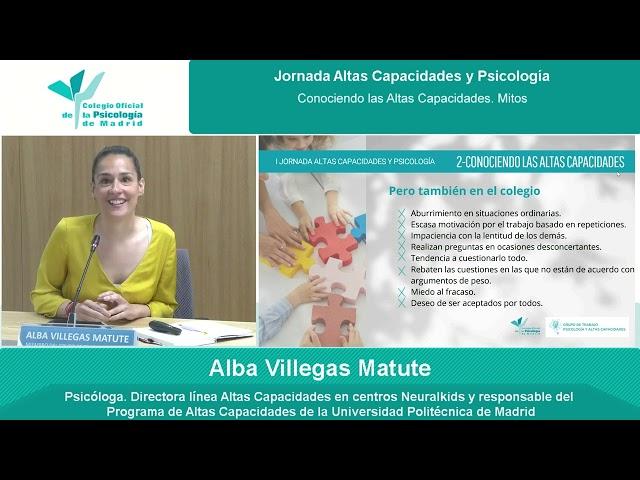 Jornada Altas Capacidades y Psicología 10-05-24. 02 Mitos