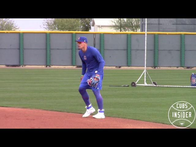 Javy Baez 2B Fielding Practice #JavyBaez #MLB #ChicagoCubs #Fielding