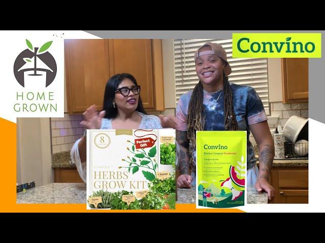 HOME GROWN Deluxe 8 Herb Garden Kit & Convino Compost Starter Unboxing Amazon Order