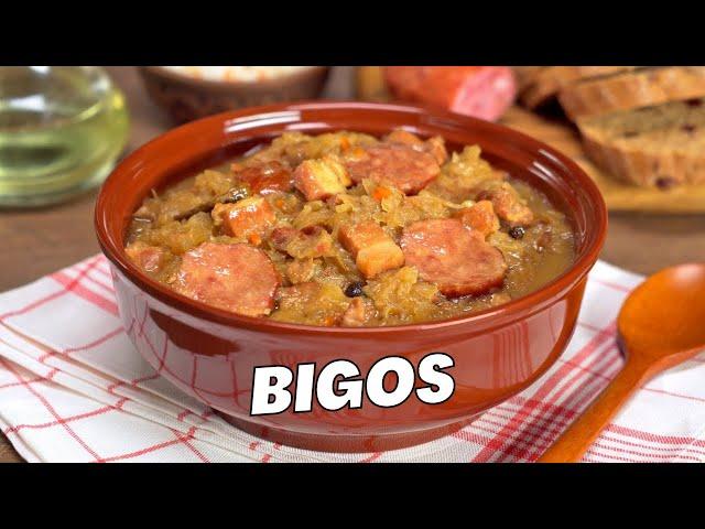 Polish BIGOS – Cabbage & Sausage STEW. Recipe by Always Yummy!