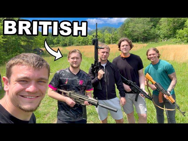 Teaching My British Friends How to Shoot Guns...