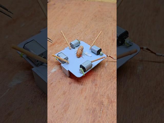 Bug trap with 4 sticks | DC motor trap #electronic #engineering #technology #funny