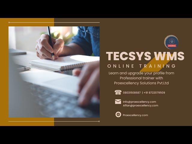 TECSYS WMS Training | TECSYS WMS: Expert Online Training for Beginners