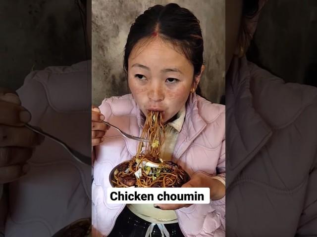 chicken choumin #mukbang || Samita Rai || Kedar Rai #nepalivillagelife