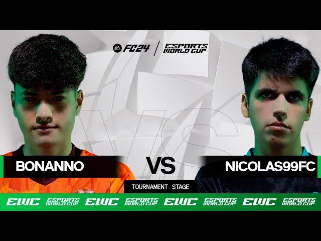 Bonanno vs nicolas99fc | EWC EA FC 24 - Day 2 - Group Stage