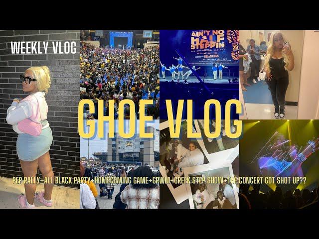 GHOE VLOG 2K22: My FIRST COLLEGE HOMECOMING| NCAT HBCU HOMECOMING| WEEKLY VLOG| QueenAria Ziya