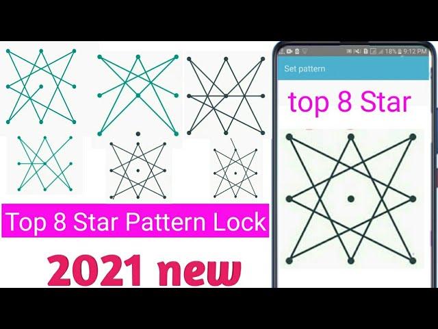 How to  Star Pattern Lock | Best Star Pattern Lock for Android | Top 8 star #pattern_Lock