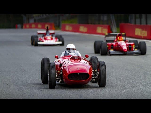 Ferrari 312 B3, 412 T1, 993 GT2, 512 BBLM, F1-643, and Jacky Ickx - Modena Trackdays Zolder 2019