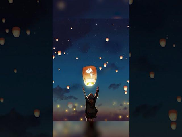 Lanterns In The Night Sky & Amazing Guitar Song - Motivation #Shorts