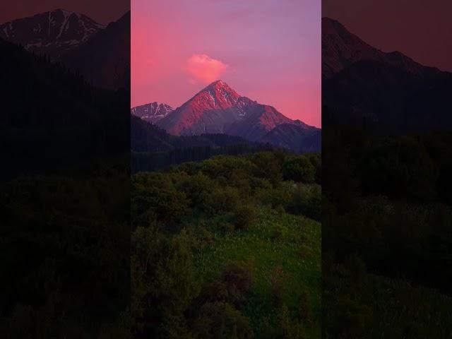 Almaty️️. BY: Eskendir.fpv #travel #snow #city #алматы #almaty #mountains #rek #anime #drone