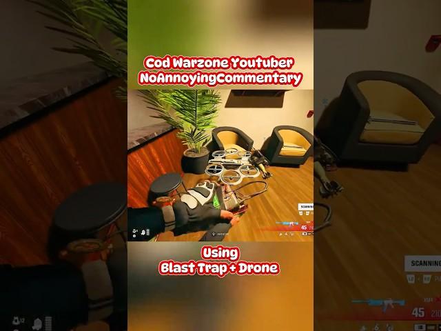 Cod Warzone YouTuber NoAnnoyingCommentary using Blast Trap Drone #warzone #callofduty #gameplay